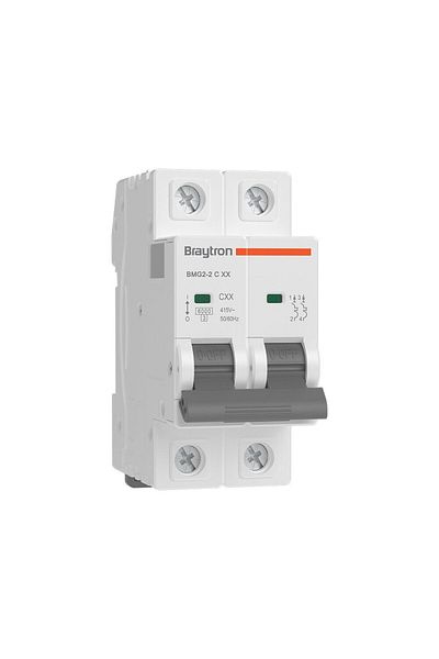 Braytron Automatic Circuit Breaker 2P 10A C 6kA BMG2-2