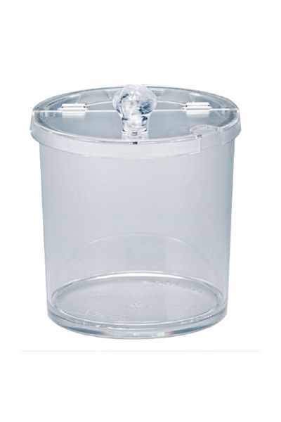Raki Container, round polycarbonate container with lid 0.750 liters, 11xh12cm