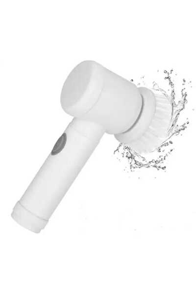 Herum Electric Cleaning Brush with Accessories, White, 6 Pieces