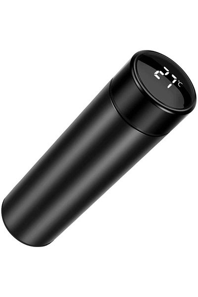 Welora Termos inteligent cu afișaj LED pentru temperatură, 500 ml, oțel inoxidabil - albastru