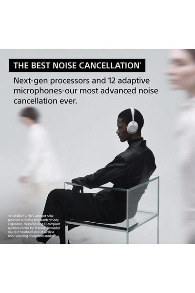 Sony WH-1000XM6 The Best Wireless Noise Canceling Headphones, Silver