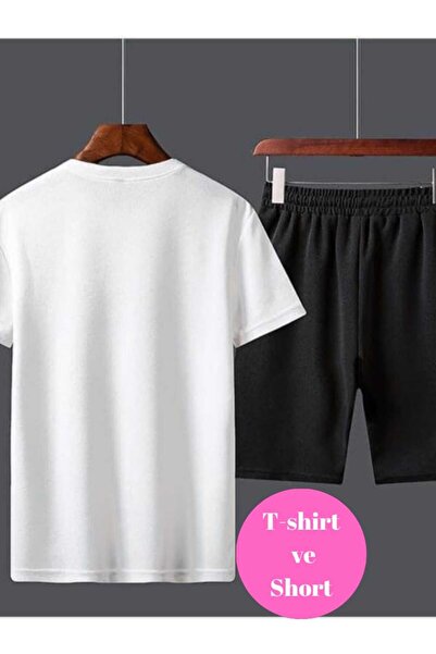 JustBS Men's Plus Size Modest 2-Piece Shorts Set