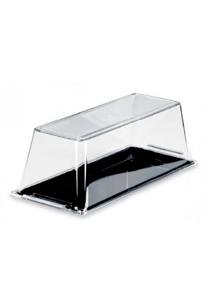 Raki Display plate set with lid, 34.5x14xh13cm black