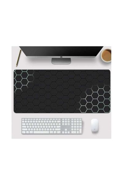 OEM Mousepad Gaming, Rubberized, Anti-Slip, Honeycomb Pattern, 89x40 cm, EB693, Black