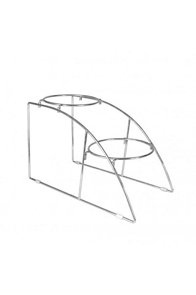 Culinaro CULINARO 2-tier display stand, stainless steel for 2 bowls