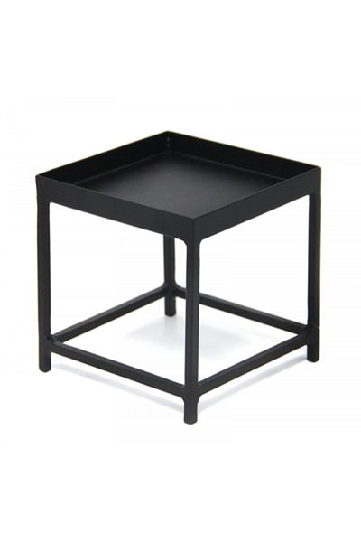 Raki Square metal stand for RAKI buffet, 12x12xh12cm, black