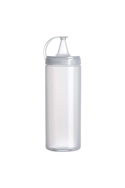 Herum Dozator de sos din plastic cu capac, transparent, 6 x 20 cm, 400 ml