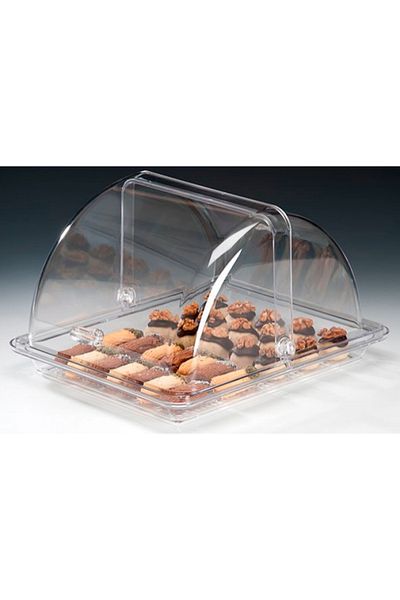 Raki Tava din policarbonat GN1 / 2 cu capac rolltop