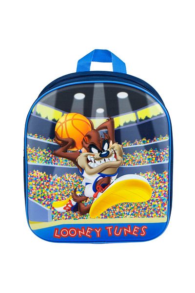 Warner Bros Ghiozdan copii Looney Tunes - Diavolul Tasmanian, design 3D multicolor, inaltime 30 cm
