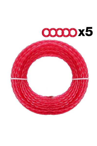 WORX WA0209 WG185E/WG186E İçin 2.4mm 20 Metre (5x 4m) PRO-GRADE Spiral Burgul...