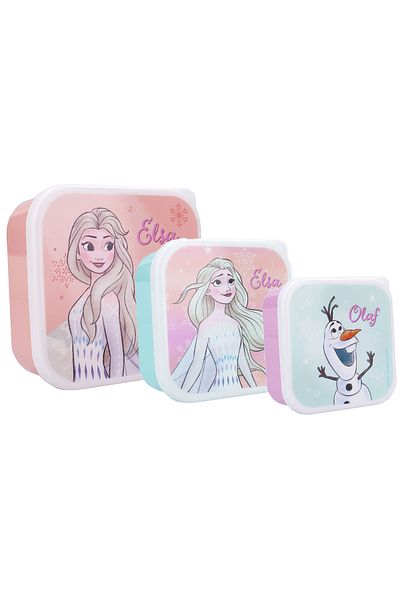 Frozen Set of 3 baby food casseroles, multicolor, plastic, BPA-free,