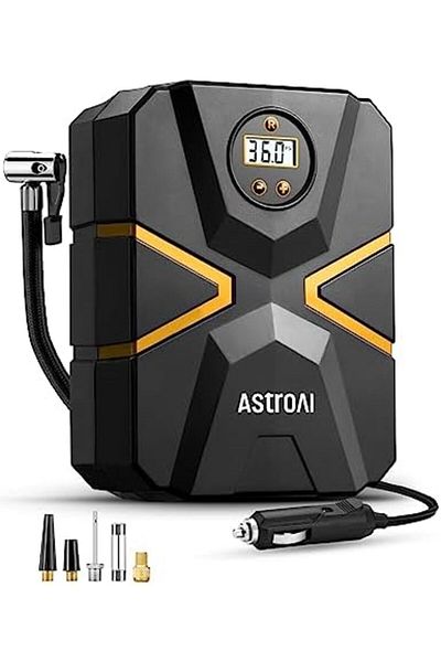 AstroAI Tyre Inflator Air Compressor 12V DC, Digital Car Tyre Pump 150 PSI, Preset Tyre Pressure & A