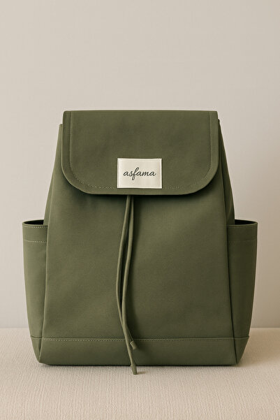 ASFAMA Kanvas Kumaş Sırt Çantası Çıtçıtlı