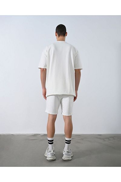TÜZeMEN 2Thread Dirty Collar Bacıg Oversize Tshirt