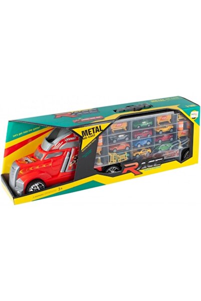 MalPlay игрална подложка с камион и коли, многоцветна