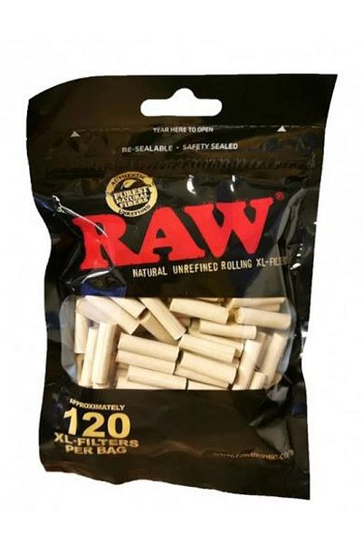 RAW Set filtre Black XL Slim, 6mm, 120 bucăți