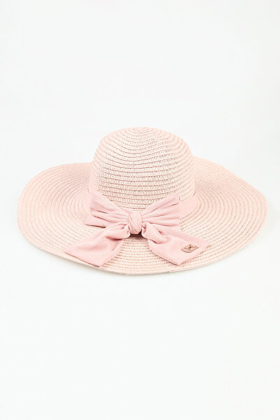 Fulla Moda Straw Hat with Ribbon