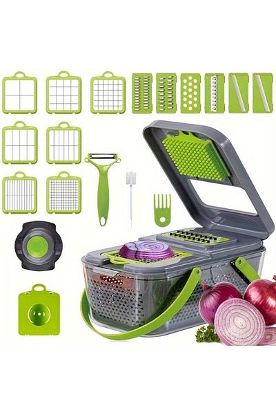 divendi-ro Multifunction razor with 22 different accessories for shaving, cutting, slicing, chopping and more