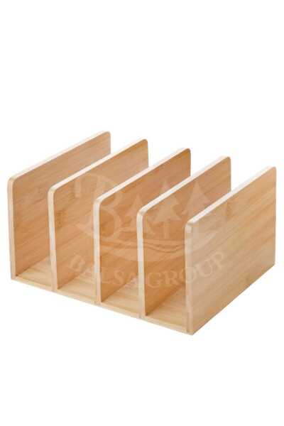 BALSA 4 Bölmeli Bambu Kutu ORGANİZER 24,5x20x13,5 cm BMB84