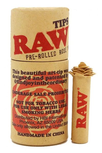 RAW Filtru pre-rulat Rose diametru 6mm, tip Origami lucrat manual, forma de Trandafir