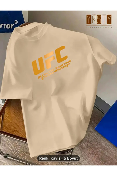 YOHO SPORT Nova sezona UFC Štampano Oversize kroj T-shirt