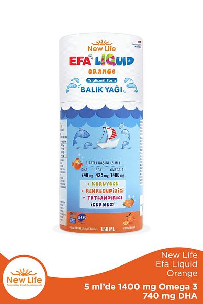New Life Efa Liquid Orange 150ml