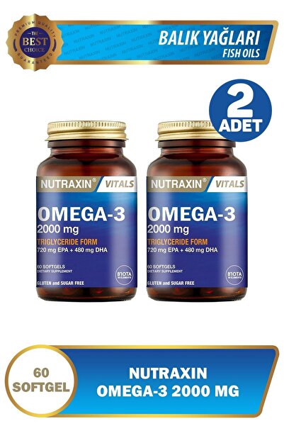 Nutraxin humanlife Omega-3 2000 mg 60 Kapsül 2 Adet