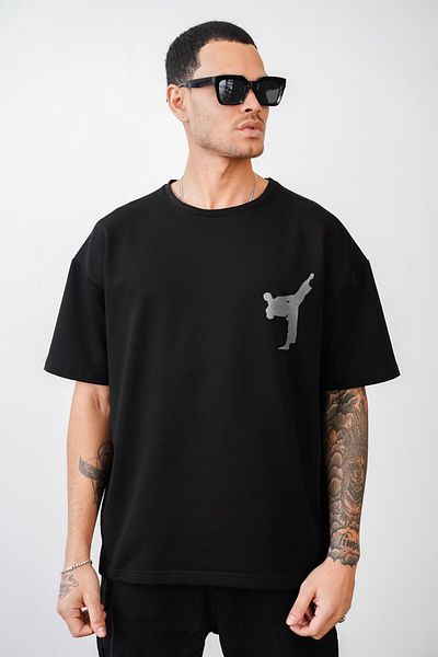 king brich Μπλουζάκι Unisex με στάμπα Karete Oversize