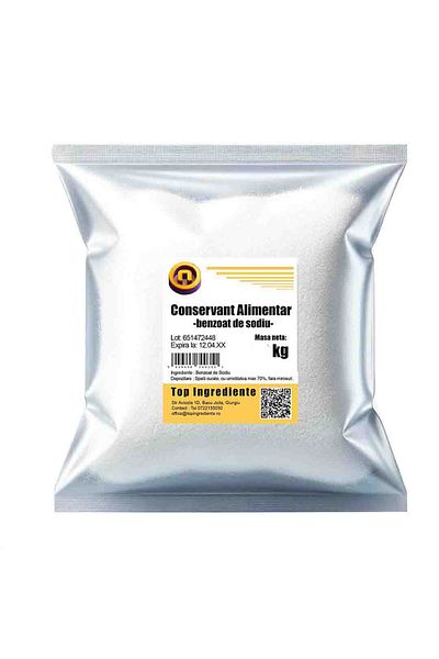 Top Ingrediente Conservant Alimentar - Benzoat De Sodiu 250g
