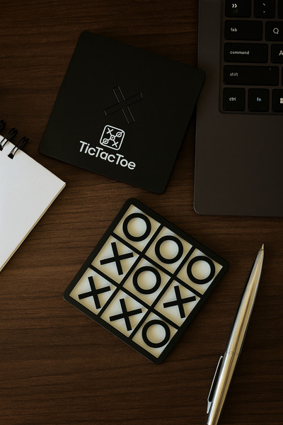 Panorama Ajans Ahşap Tasarım Minimal Tic Tac Toe XOX – Strateji Oyunu ve Dekoratif Aksesuar