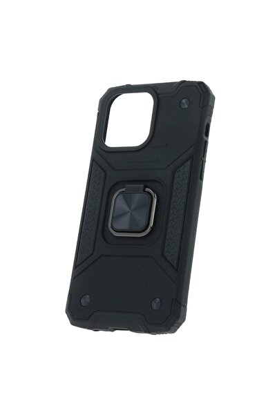 OEM Shockproof Case with Magnetic Ring for Apple iPhone 14 Pro Max, Phone Stand Function, Black