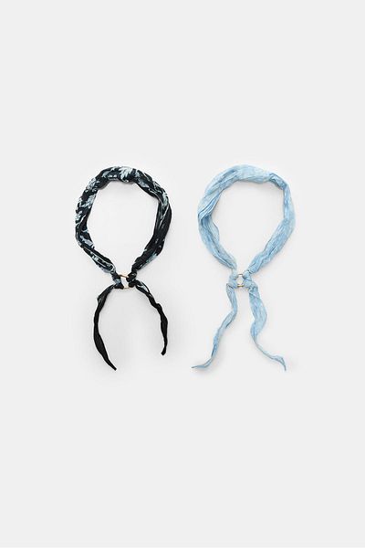 Stradivarius 2-pack of contrast bandanas