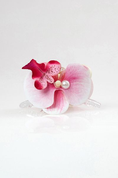 Fulla Moda Orchid Flower Latch Buckle
