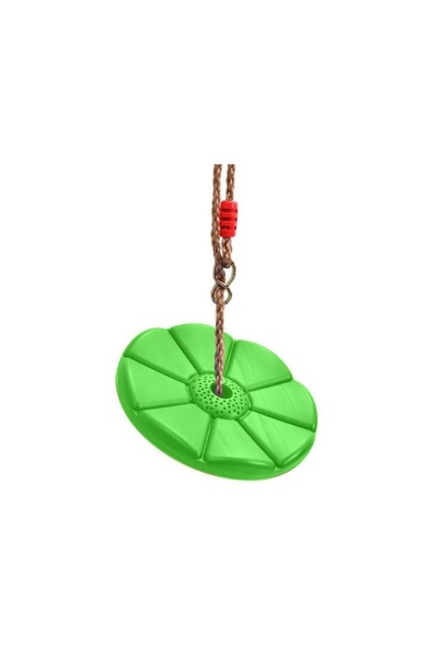 divendi-ro Leagăn din plastic pentru copii, Stabil și ușor de utilizat, Include frânghie, Rezistent 75 kg - Galben