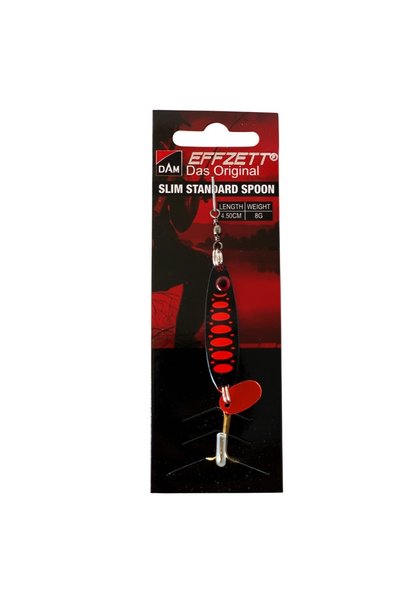DAM Effzett Standard Spoon Slim 4.5cm 8gr Kaşık Black/Orange UV