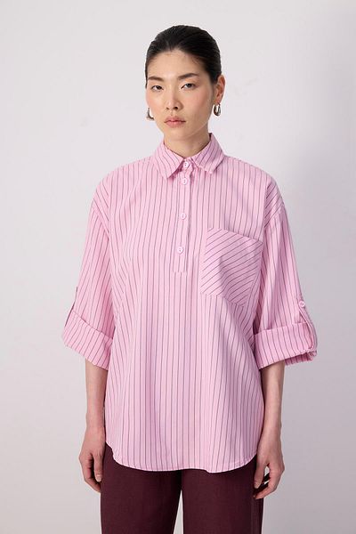 Touché Privé Stripe Pocket Detail Tunic