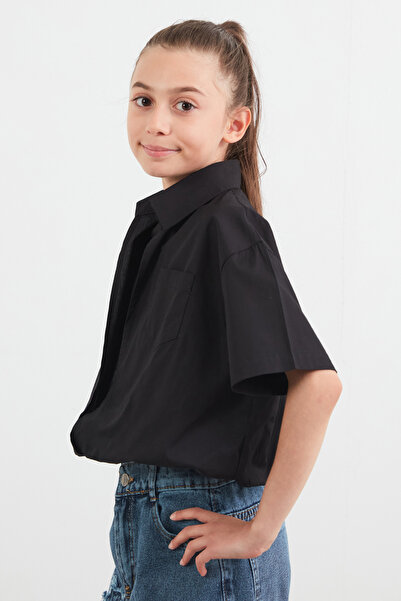 Fulla Moda Girl's Shirt with Pocket T-Shirt