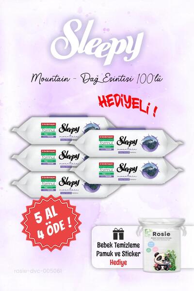 Sleepy اشتري 5 واحصل على 4 مناشف مبللة Mountain Mountain Breeze وROSIE