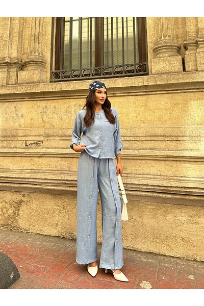 ikomteks Button Detailed Trousers Suit