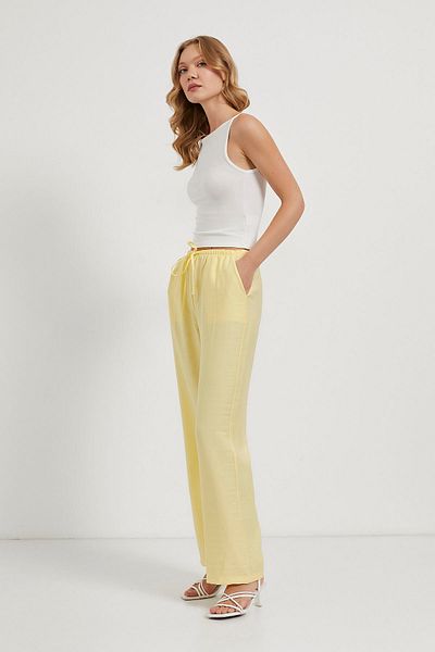 Arma Life Armalife 2306 Elastic Waist Lace up Casual Women's Pants