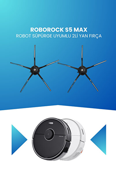 ELECTROLL Perie laterală compatibilă cu aspiratorul robot Roborock S5 Max, 2 ...