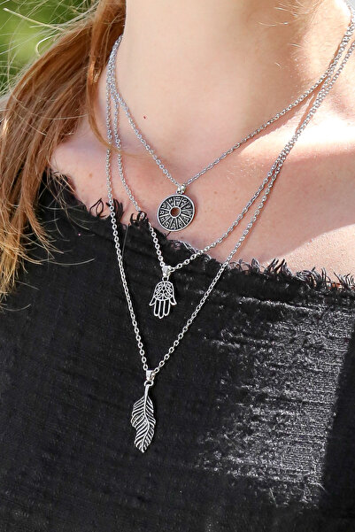Chiccy Fatmanaeli and Horoscopes Themed Multiple View Necklace