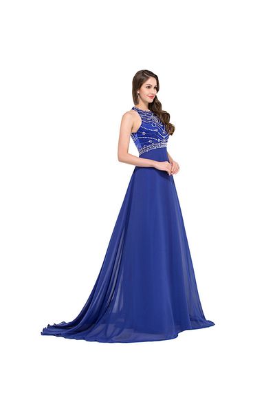 OEM Rochie de seara Blue Crystal Glamour