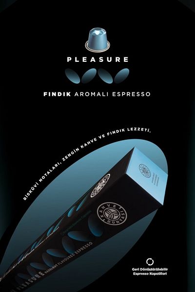 Kahve Dünyası Hazelnut Flavored Espresso Capsule Coffee 10-Piece Box – Hazelnut Capsule Coffee Intense Espresso Enjoyment
