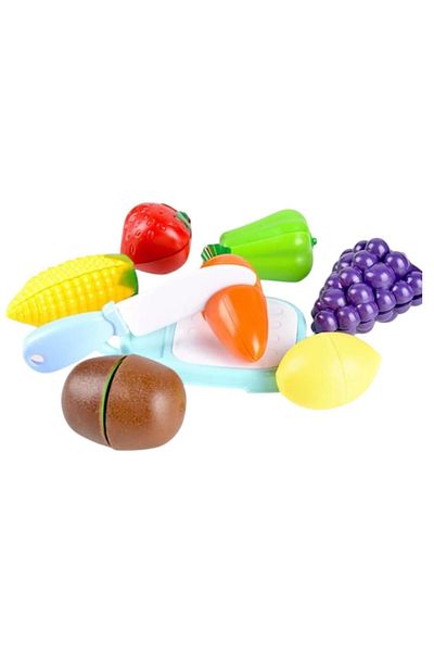 Sole Toy Vegetable-Fruit Cutting Set, 16 Pieces with Cutting Board