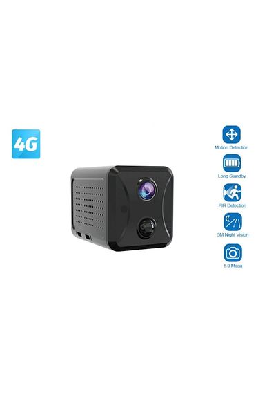 SpyGadget SpyGadget 4G Mini Camera, 30-day Standby, Night Vision, Full HD 1920×1080, PIR Motion Detection