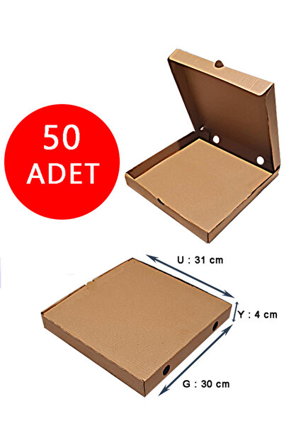 kutucum Pizza Kutusu 50 Adet 30 X 31 X 4 Cm