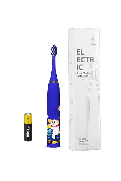 MOAWAVE Soft Electric Toothbrush for Children +3, with battery included, Blue color MOAWAVE™