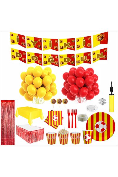ZENVİVA Taraftar (Gs) Full Birthday Set for 16 People