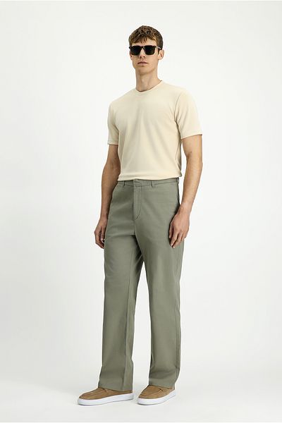 Kiğılı Regular Fit Lycra Canvas / Chino Pants
